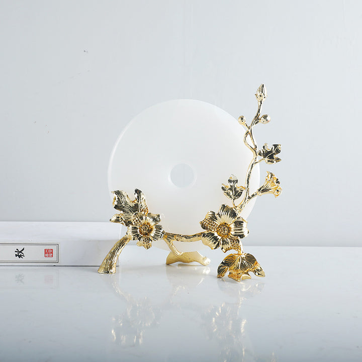 Luxuriöse florale dekorative Diskhalter