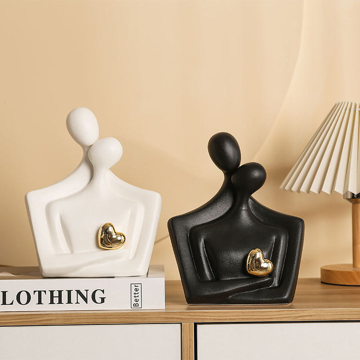 Moderne Familien-Skulptur Karnz