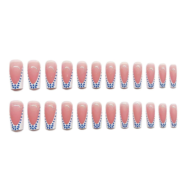 Künstlerisches französisches Spitzen-Nageldesign Karnz