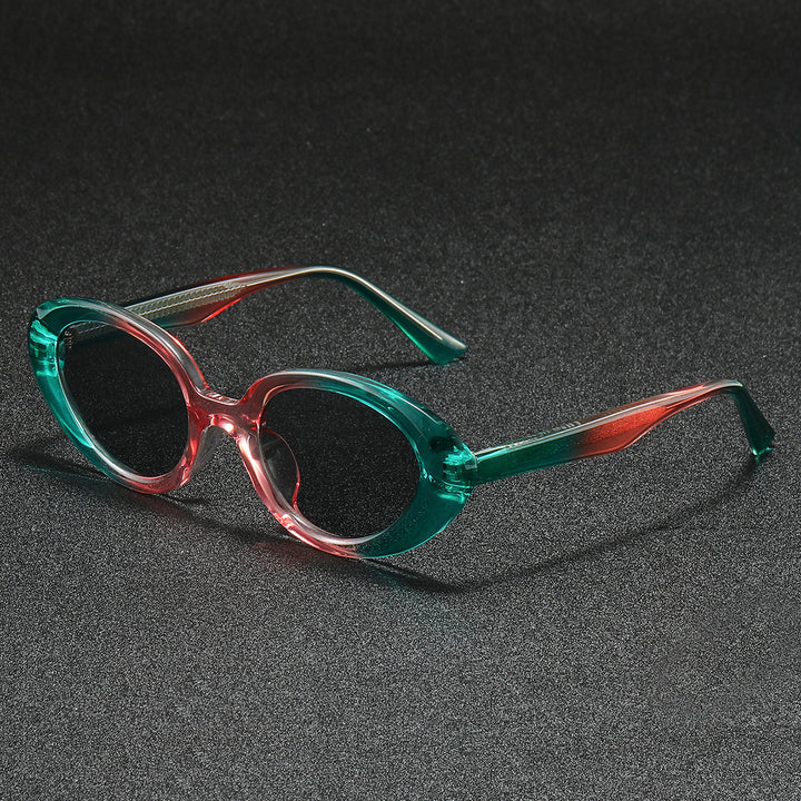 Damen modische Sonnenbrille im eleganten, ovalen Design Karnz