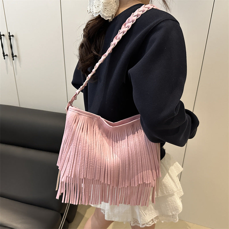 Bohemian Fransen Schultertasche Karnz