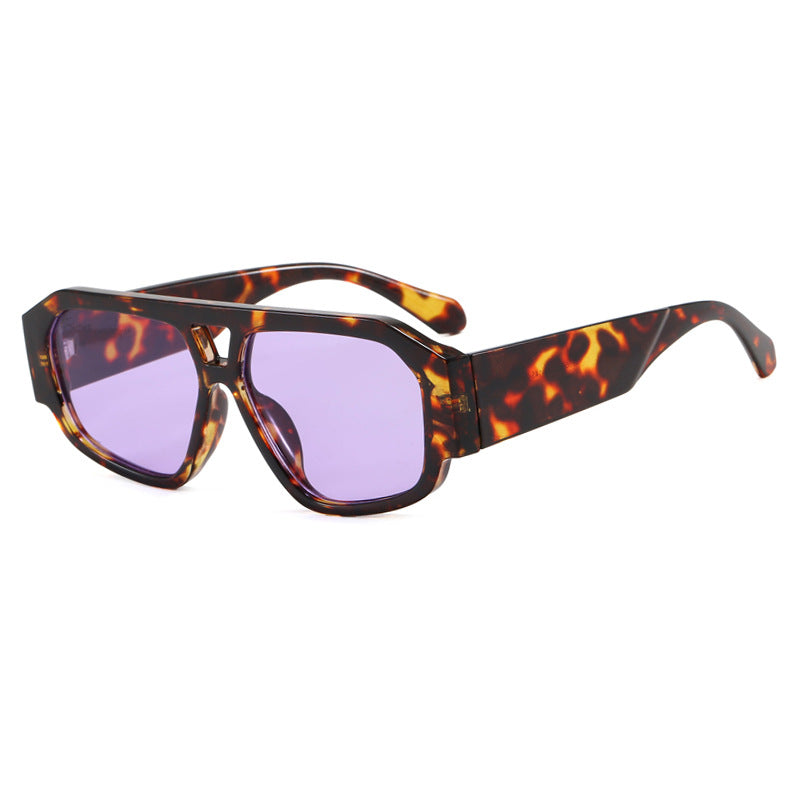 Damen Sonnenbrille mit auffälligem Octagon-Design und UV-Schutz Karnz