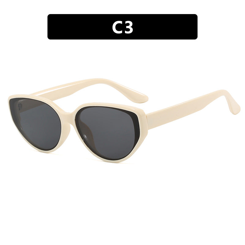 Damen Cat-Eye Sonnenbrille mit modischem Schildkrötenmuster und UV-Schutz Karnz