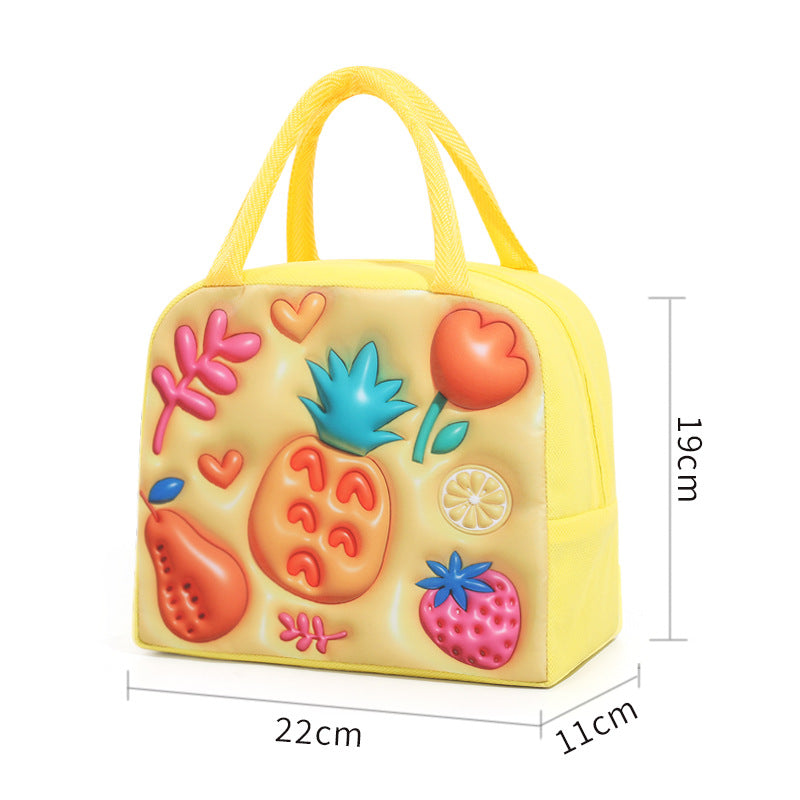 Spaß Obst-Themen Isolierte Lunch Tasche