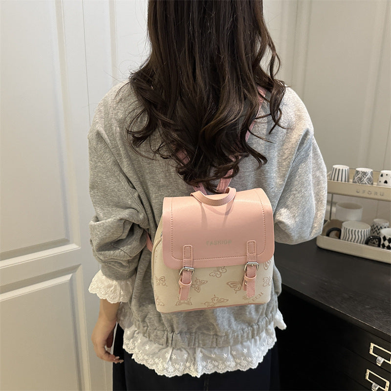 Stylische Schmetterlingsmuster Mini Rucksack Karnz