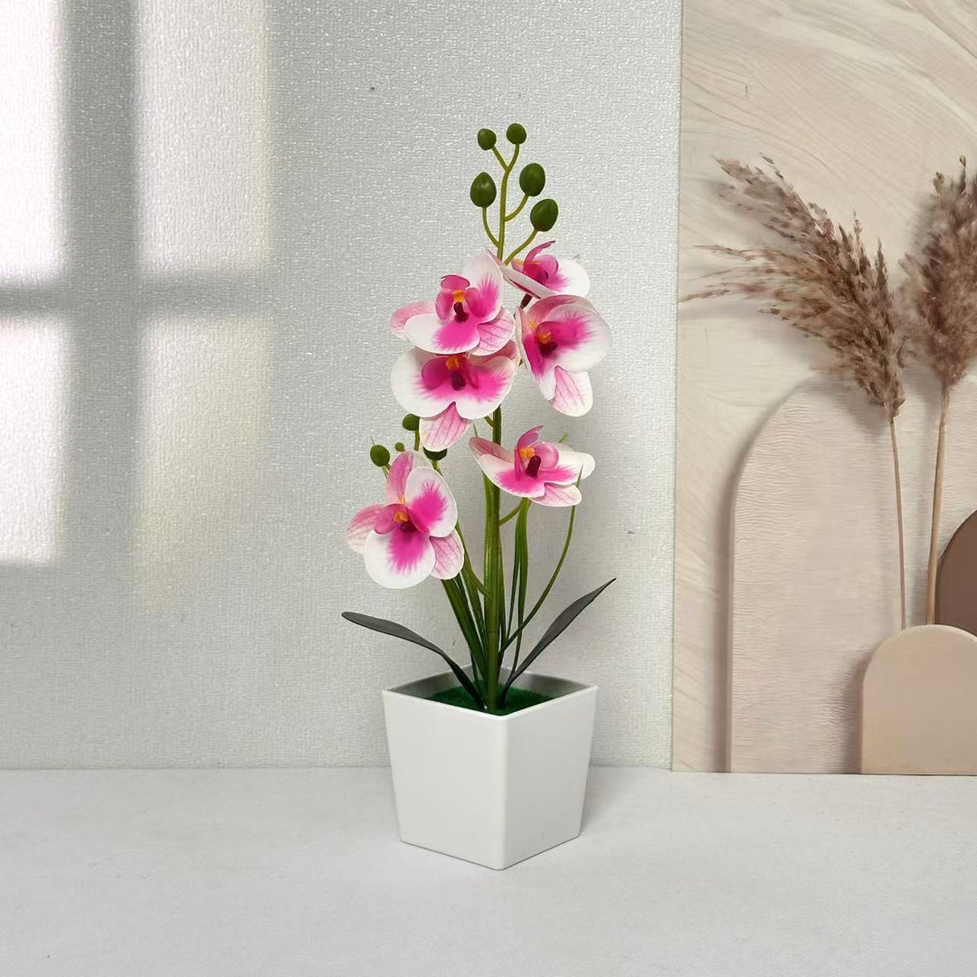 Elegante künstliche Orchideenpflanze für Tischdekoration Zuhause
