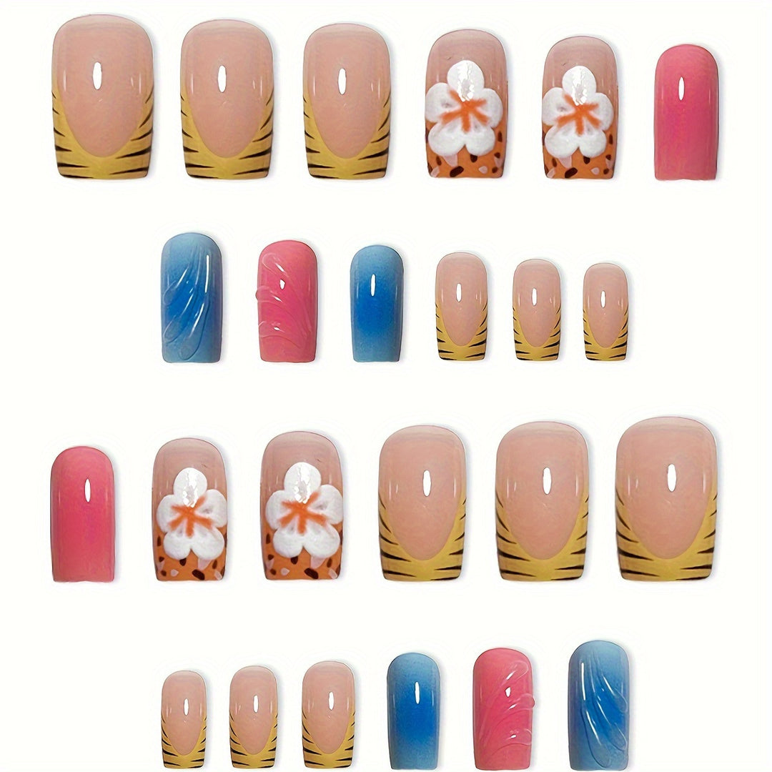 Künstlerisches Acrylnagelkunstdesign Karnz