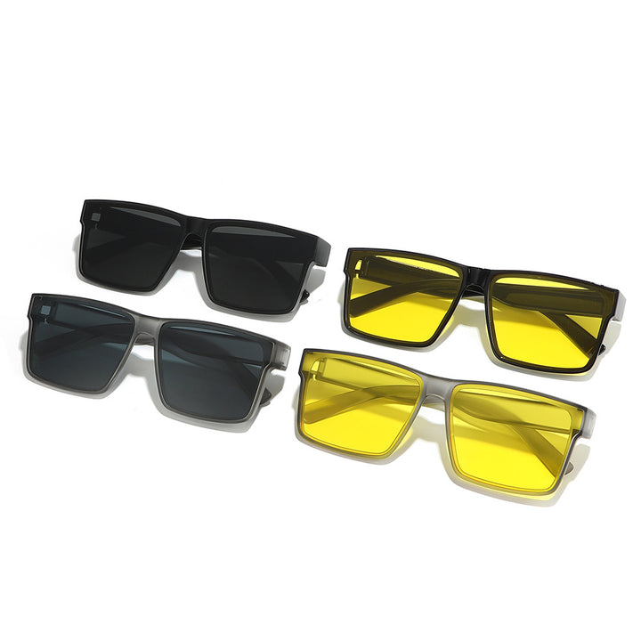 Stylische retro-inspirierte quadratische Sonnenbrille Karnz