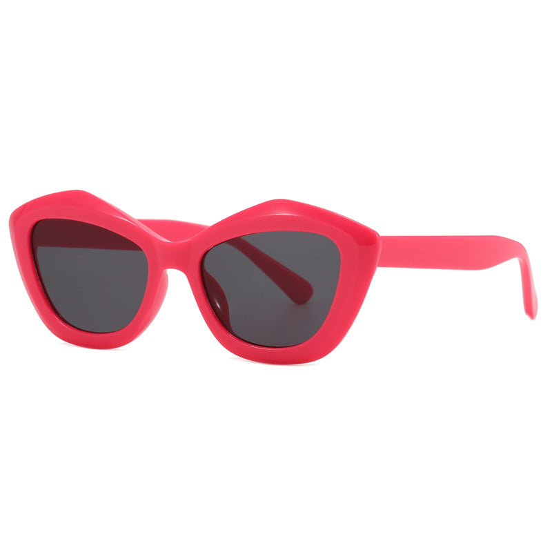Damen Cat-Eye Sonnenbrille mit stylischem Leopardenmuster Karnz
