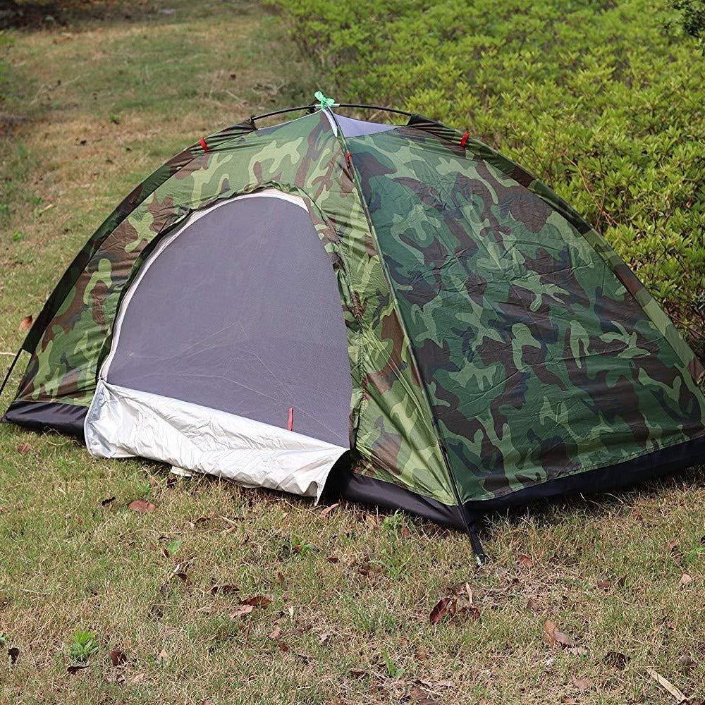 Unisex Tragbares Campingzelt mit Camouflage-Muster Karnz