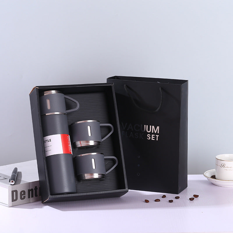 Damen Thermoset mit Kaffeetassen und Isolierflasche Karnz