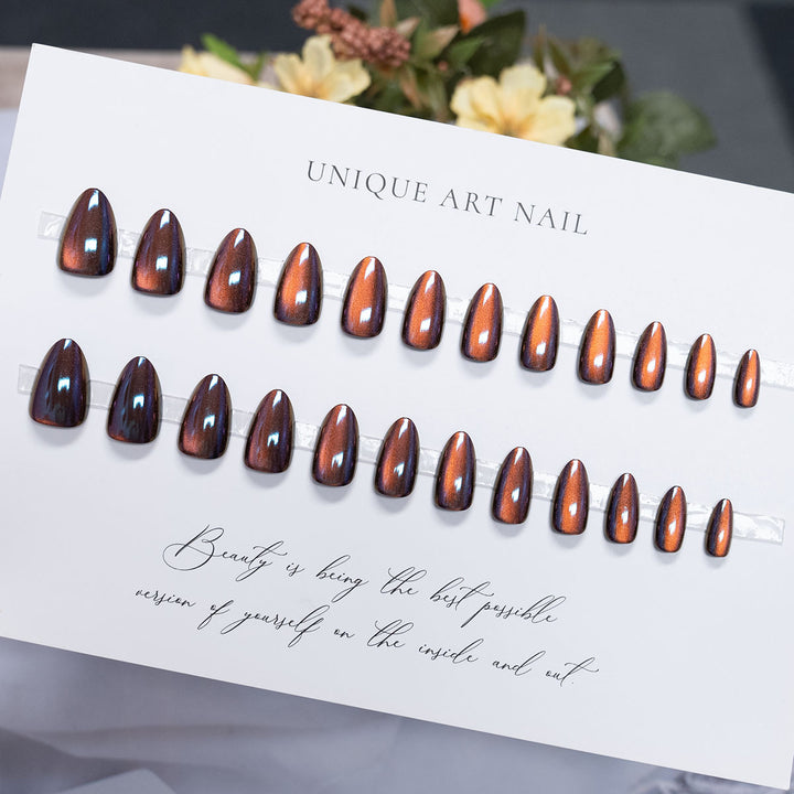 Metallic Press-On Nagel Set