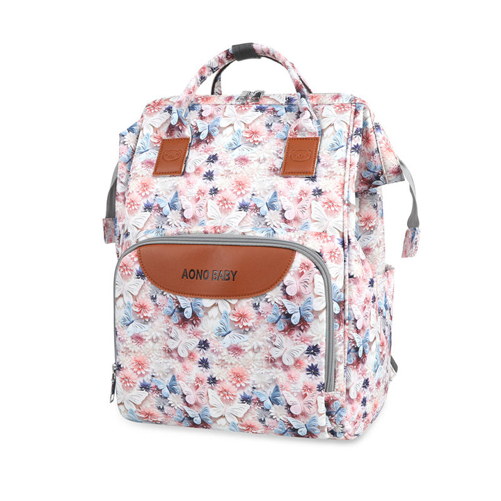 Kreativer floral gedruckter Mehrfach-Taschen Wickelrucksack Karnz