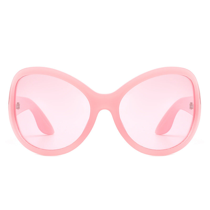 Damen Sonnenbrille im stilvollen Schmetterlingsdesign mit UV-Schutz und breitem Rahmen Karnz