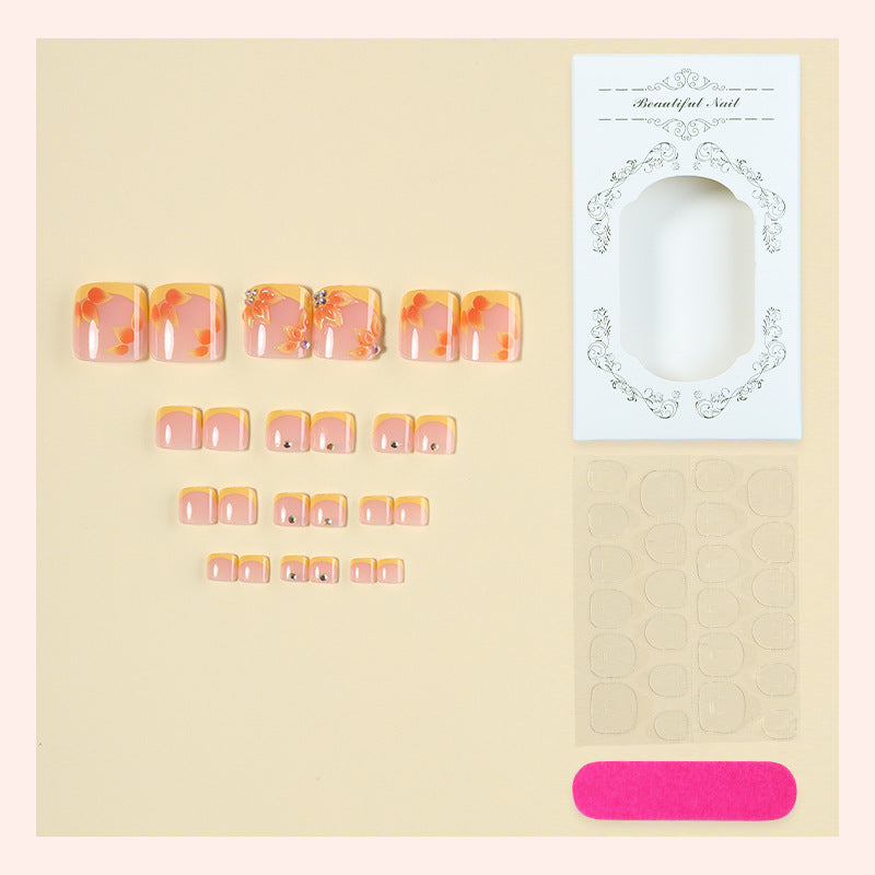 Floral Design Press-On Nail Art Set Karnz