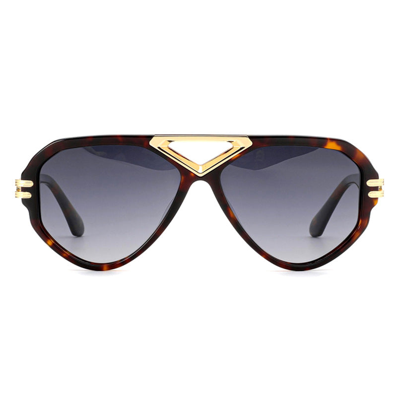 Damen elegante Sonnenbrille mit markantem Rahmen Karnz