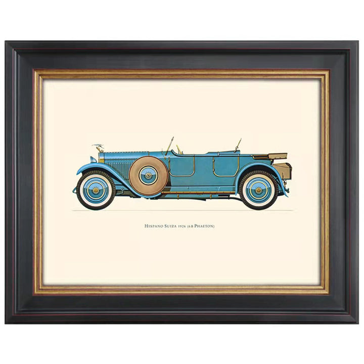 Vintage Auto Kunstdruck