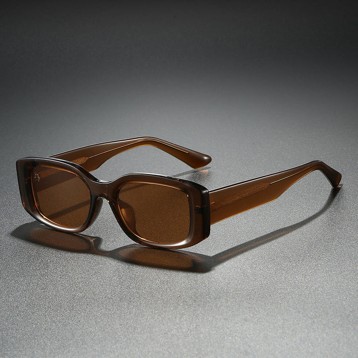 Damen modische Sonnenbrille im stylischen, eckigen Rahmen Karnz