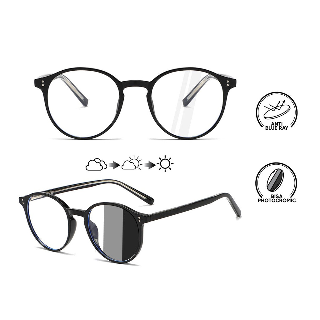 Damen phototropische Anti-Blaulicht-Brille Karnz