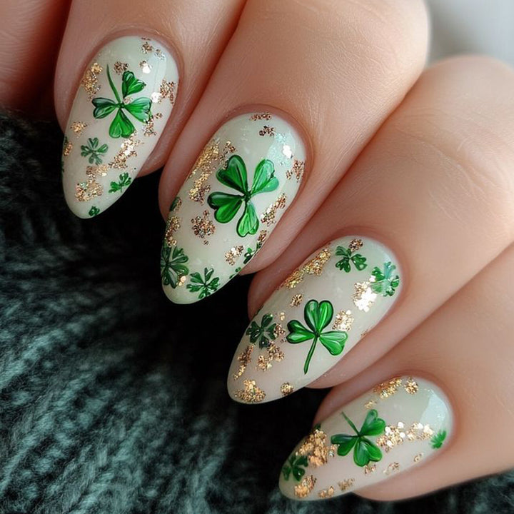 3D Shamrock Klee Nail Art Extensions Karnz