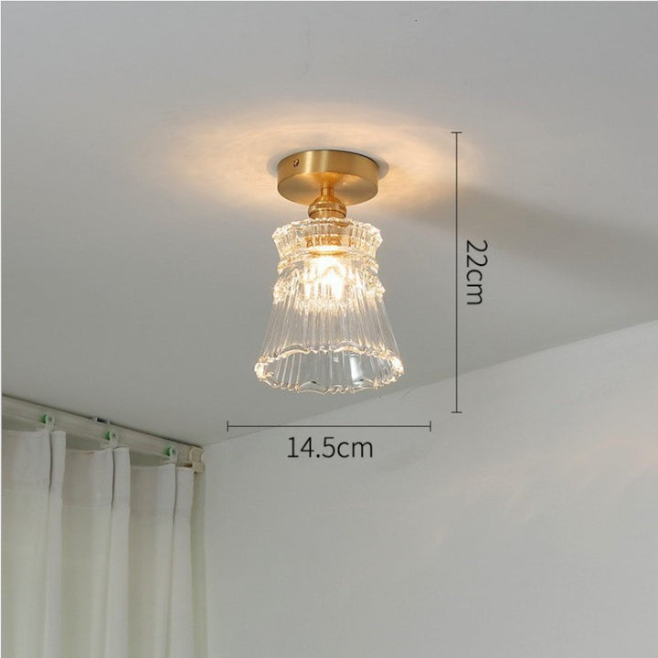 Elegante Glas Deckenleuchte
