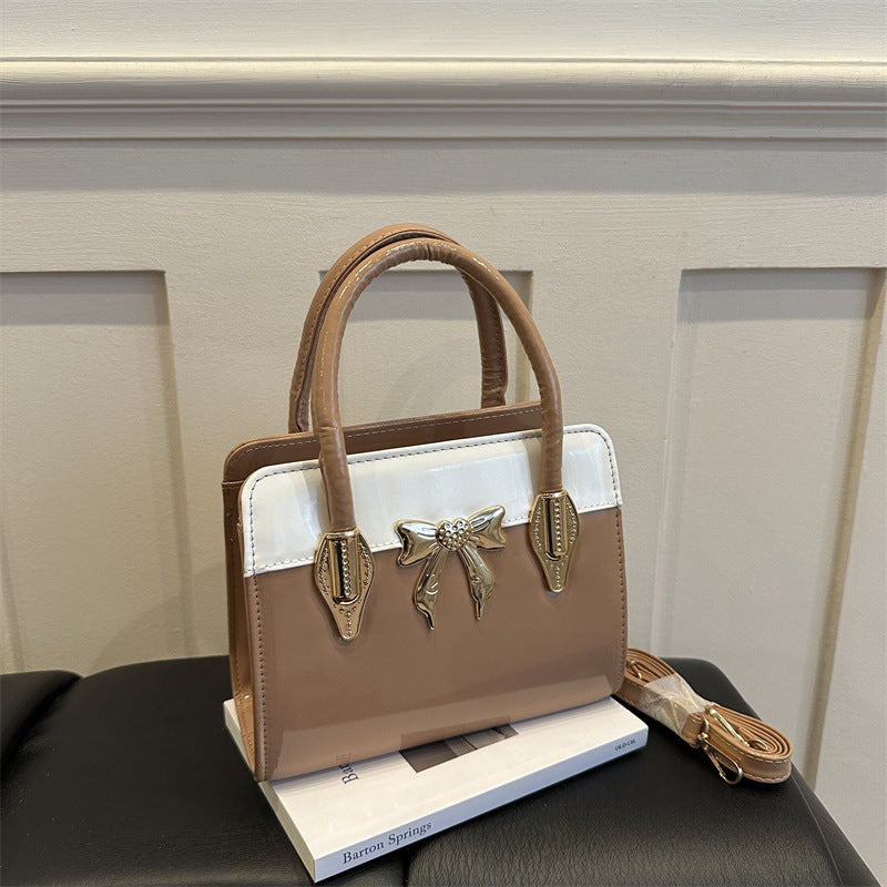 Elegante Bow-Akzent Handtasche