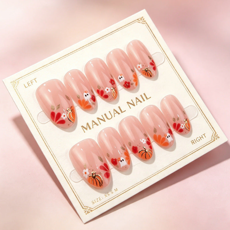 Künstlerisches saisonales Floral Druck-Nagel-Set