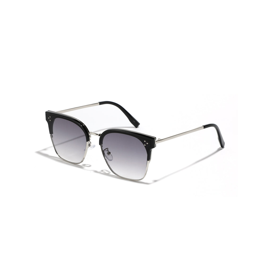 Damen modische Sonnenbrille mit markantem Design und kontrastreichem Rahmen Karnz