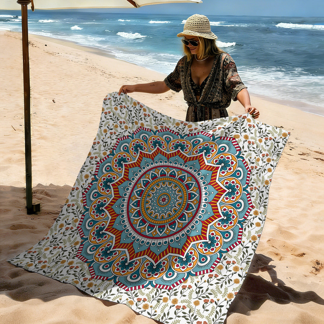 Mandala Design Strandmatte Karnz