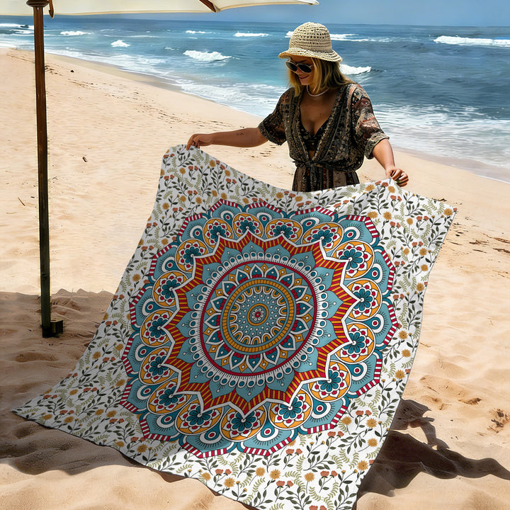 Mandala Design Strandmatte Karnz