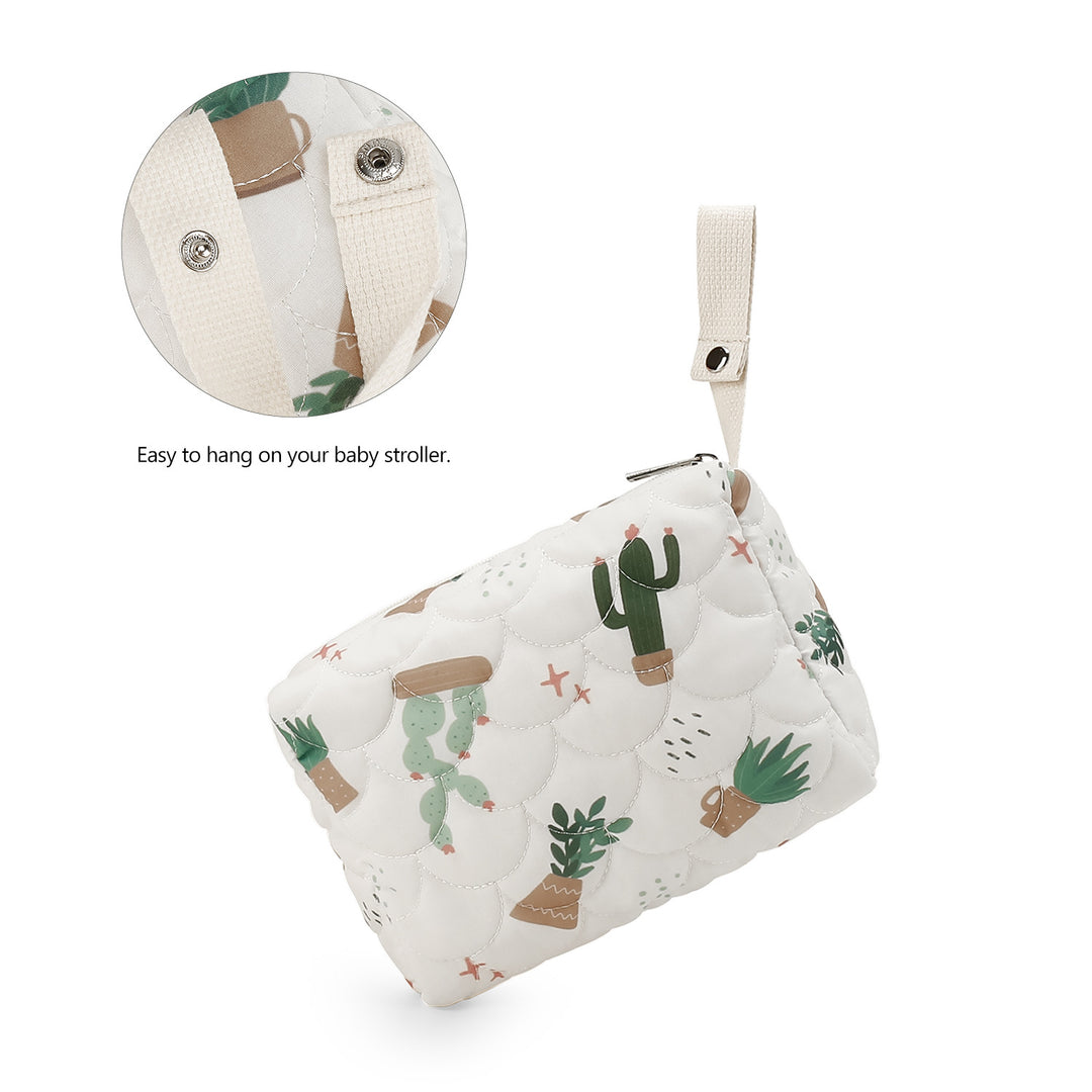 Stilvolle Kosmetiktasche mit Trendigen Pflanzenmotiven Karnz