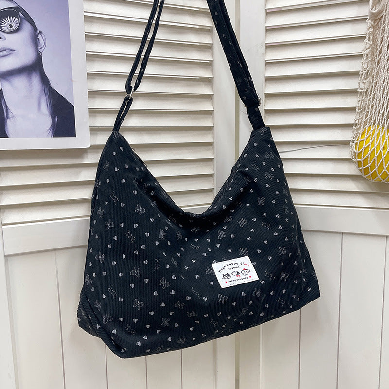 Baumwollmischung Legere Hobo Tasche