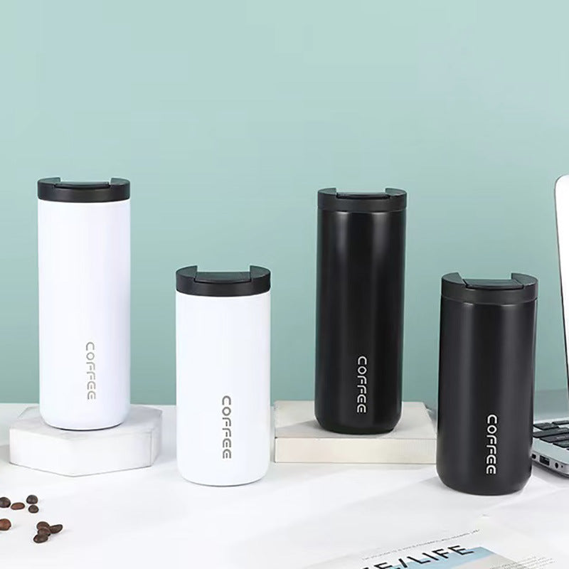 Damen isolierte Edelstahl Kaffeetasse mit elegantem Design und rutschfestem Boden Karnz