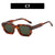 Damen geometrische Sonnenbrille mit stylishem transparentem Rahmen und polarisierenden Gläsern Karnz