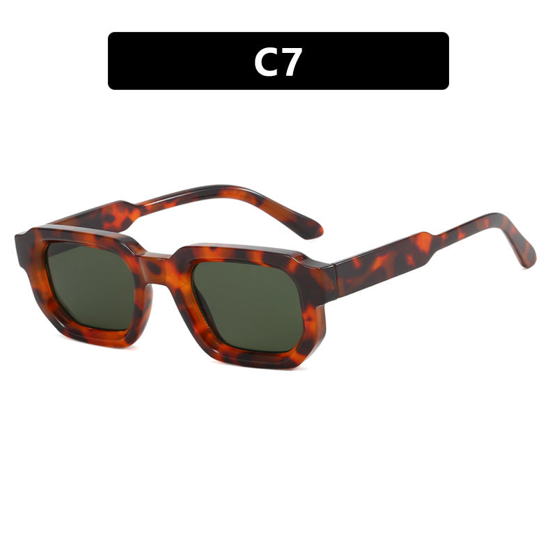 Damen moderne Sonnenbrille im innovativen Rechteckdesign Karnz