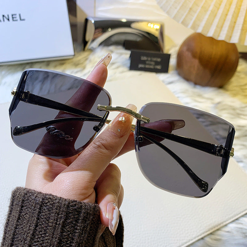 Damen exklusive geometrische Sonnenbrille Karnz