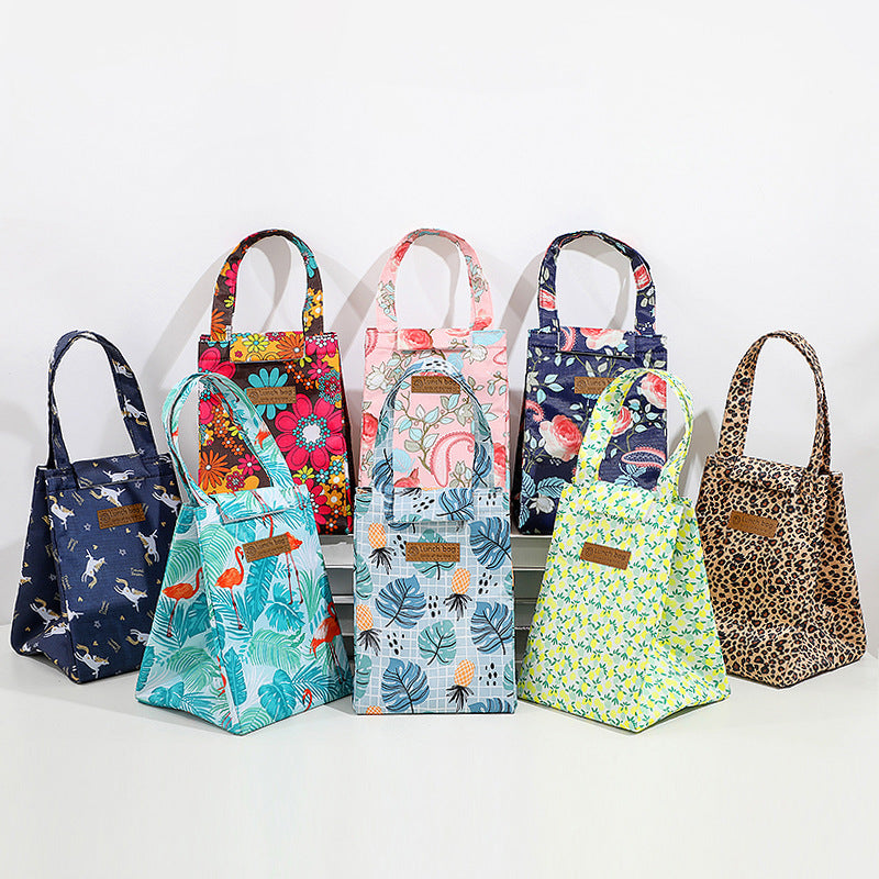 Isolierte Blumenmuster-Lunchbag