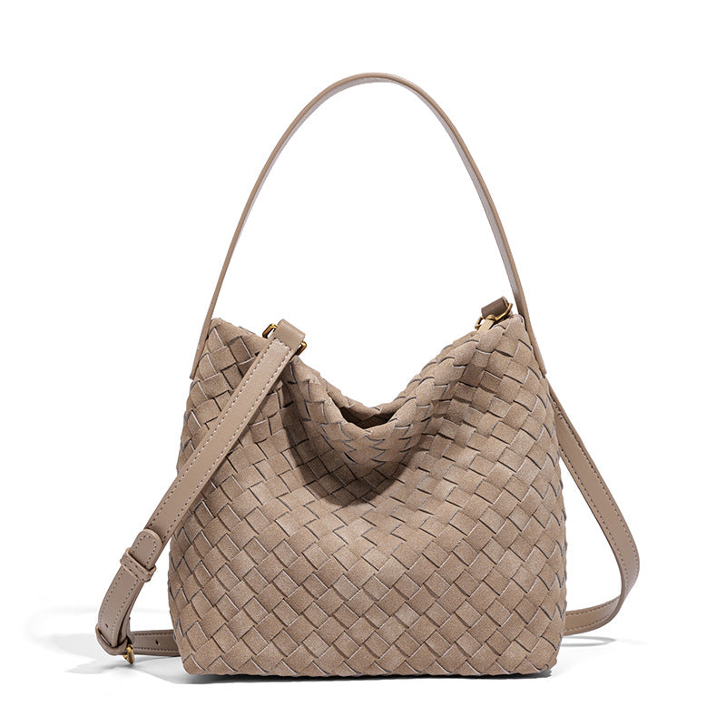 Texturierte vegane Leder-Crossbody-Tasche Karnz