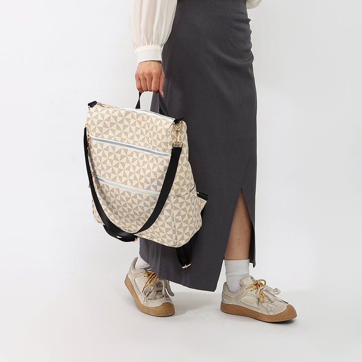 Stylischer geometrischer Druck-Rucksack