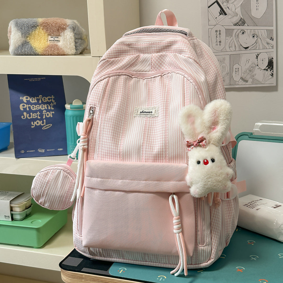 Multifunktionaler gestreifter Rucksack Karnz