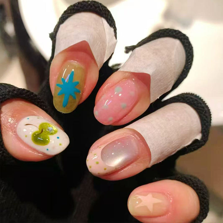 Verspielt Hase-Themen Press-On Nagelkunst Set Karnz
