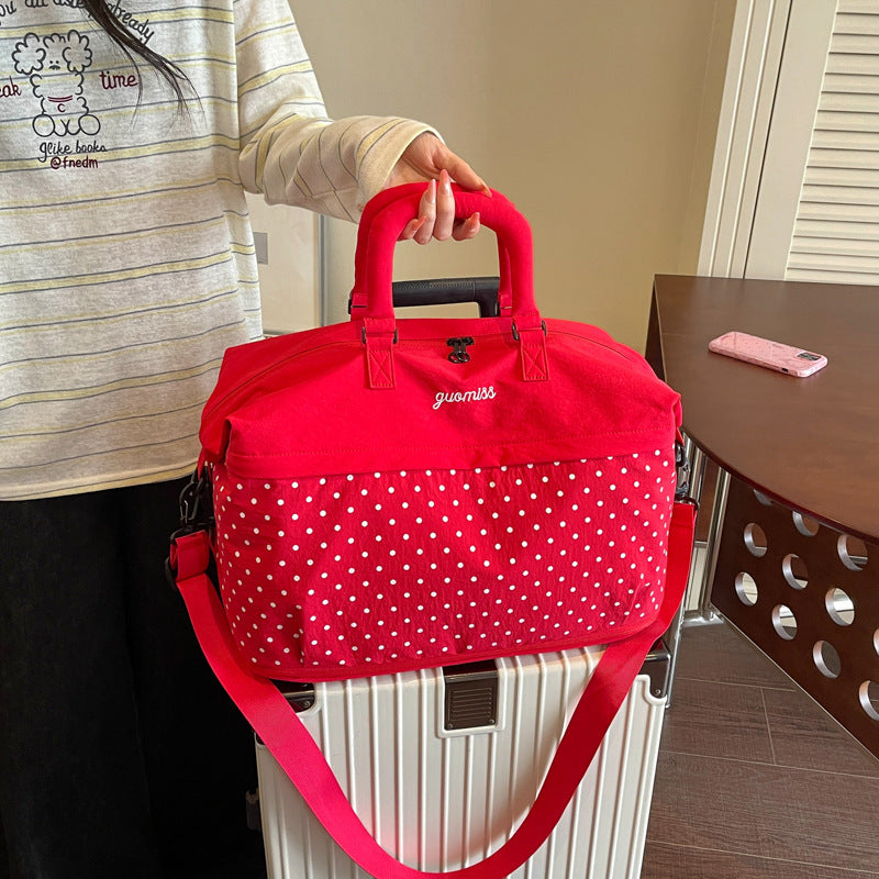 Stilvolle gepunktete Reis-Tasche Karnz