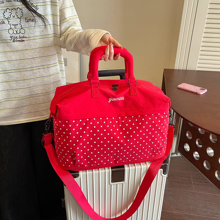 Stilvolle gepunktete Reis-Tasche Karnz