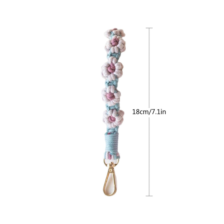 Makramee Schlüsselanhänger Halter mit floralem Design Karnz