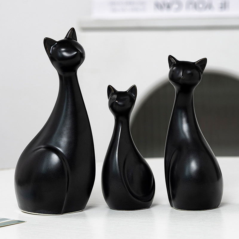 Dekorative Keramik Katze Karnz