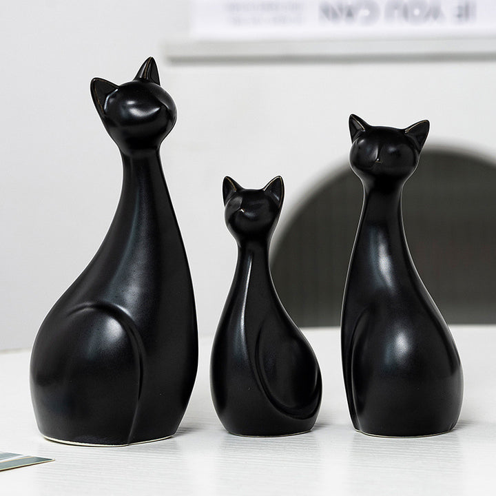 Dekorative Keramik Katze Karnz