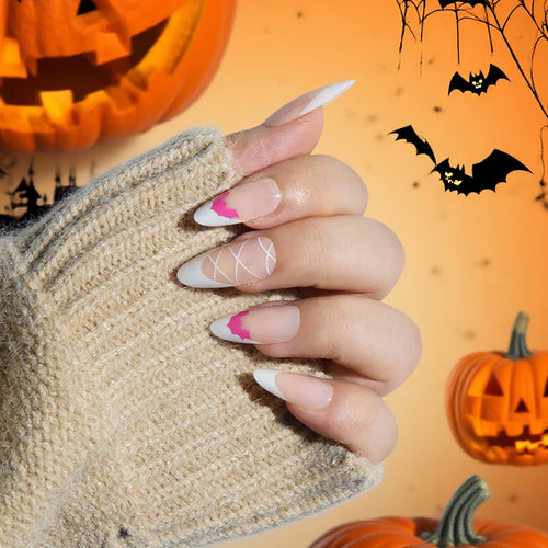 Halloween-inspirierte künstlerische Press-On Nägel Karnz
