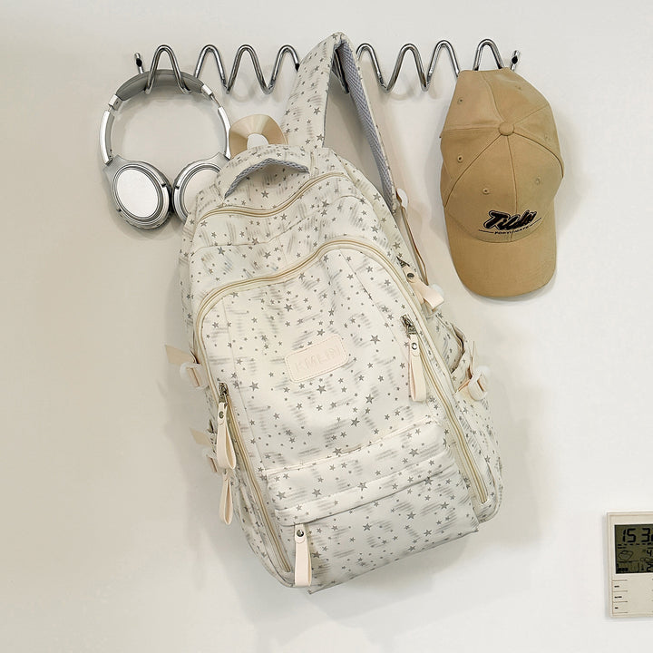Stylische Multi-Taschen Stern-beschmückte Rucksack Karnz