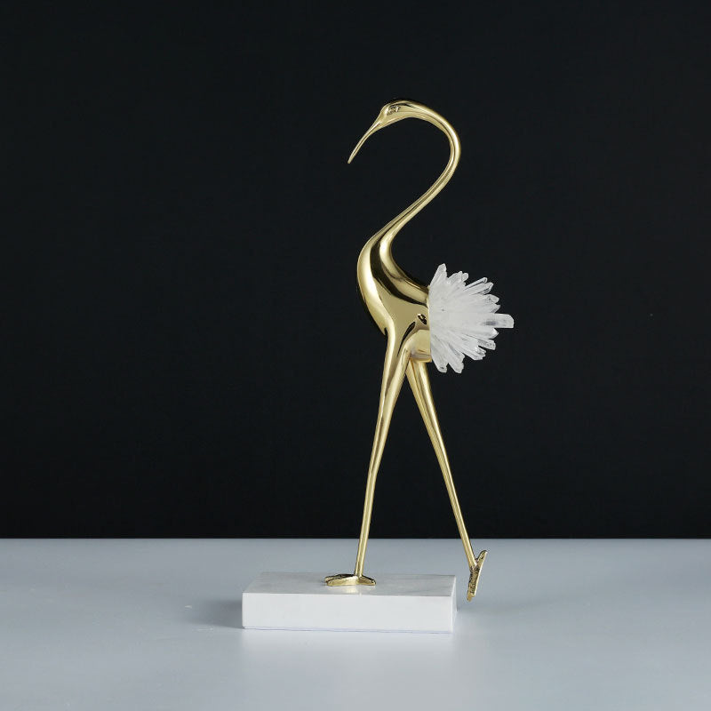 Elegante dekorative Vogelskulptur