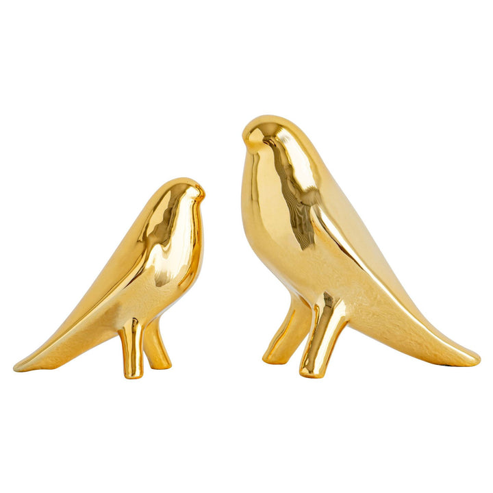 Elegante Kunstkeramik Vogel Skulptur Karnz